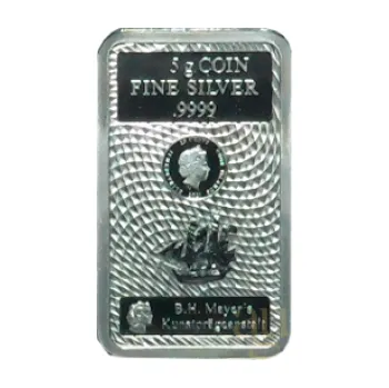 5 gramů stříbrný Cook Islands mincovní slitek 2021