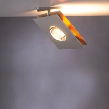 Lampička GRIMMEISEN Slide Movex LED spot 80°/80°, modrá - osvětlovací hlava - výška 1,3 cm, délka 12 cm stříbrná 2 x 9 W LED - Doprava zdarma