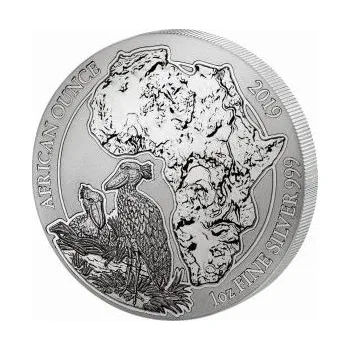 1 unce stříbrná mince Rwanda Schuhschnabel 2019