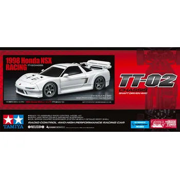 RC model auta 1:10 Honda NSX Racing 1998 TT-02 Chassis (stavebnice)