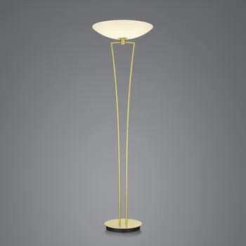Lampička BANKAMP Lady LED stojací lampa, ZigBee, mosaz - průměr nohy 34 cm; kabel 160 cm mosaz matná, opálově bílá 1 x 41 W LED - Doprava zdarma