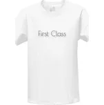 Tričko s potiskem Tričko "First Class" dětské bílé dětské