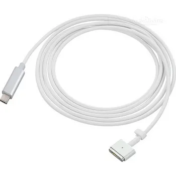 1.8M 100W Type-C to MagSafe2 T-Style 5Pin Charging Cable White