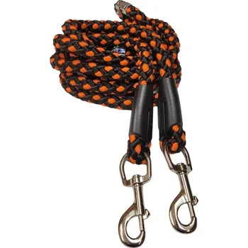 Vodítko pro psa Palkar přepínací vodítko pro psy 250 cm x 10 mm černo-oranžová