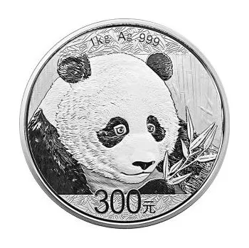 1 kilogram stříbrná mince China Panda 2018 proof