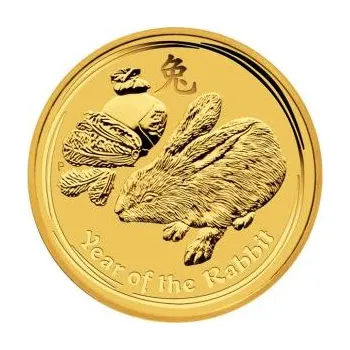 1/20 unce zlatá mince Austrálie Lunar II zajíc 2011