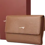 Luxusní dvouoddílová kožená peněženka Marta Ponti no. 001 hnědá