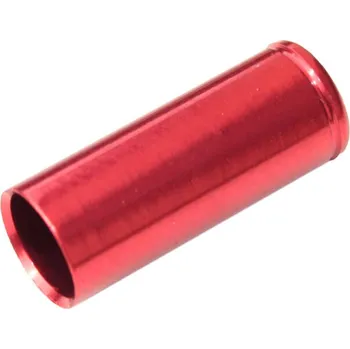 Lanko pro jízdní kolo Koncovka bowdenu MAX1 CNC Alu 5mm utěsněná červená 100ks
