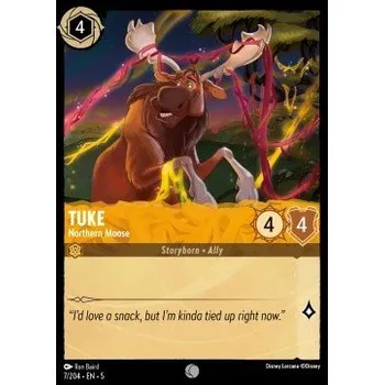 Karetní hra Lorcana SSK 007/204 Tuke - Northern Moose - Shimmering Skies Stav: Near Mint, Verze: HOLO