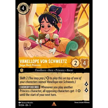 Karetní hra Vanellope von Schweetz 019/204 - Shimmering Skies Typ karty: Standard
