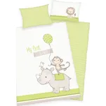 HERDING Dětské bavlněné povlečení do postýlky MY FIRST FRIENDS, 100/135+40/60