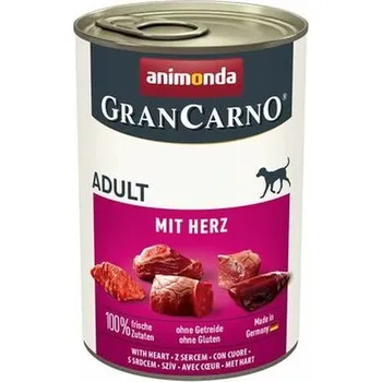Krmivo pro psa Animonda Gran Carno Adult hovězí srdce 400 g Výhodné balení 6 kusů