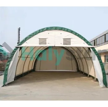 Zahradní stavba Oblouková hala 6,1×9,15m PVC 750g/m2 - zelená