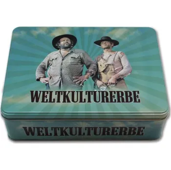 Polštář Plechový box Bud Spencer a Terence Hill Weltkultuerbe