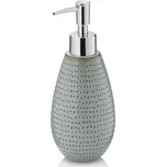 KELA Dávkovač mýdla Dots keramika šedohnědá 350 ml KL-23602