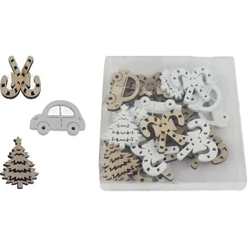 Vánoční dekorace Vánoční přízdoby, 24 ks D6424