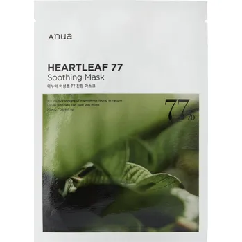 Kosmetika ANUA - HEARTLEAF 77% SOOTHING SHEET MASK - Intenzivně zklidňující maska 25 ml