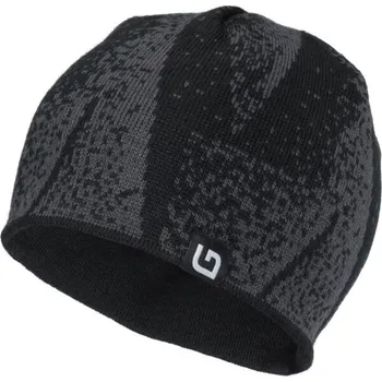 Čepice Chlapecká pletená čepice Lewro DIGORY 4/7 Černá, Tmavě šedá