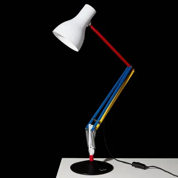 Lampička Anglepoise Type 75 stolní lampa Paul Smith edice 3 - Ø noha 19,5 cm; stínidlo - výška 19,2 cm, Ø 14,5 cm; délka kabelu se zástrčkou 180 cm rozmanitá, bílá 1 x 6 W LED - Doprava zdarma