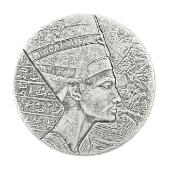 5 uncí stříbrná mince Čadská republika Queen Nofretete 2017