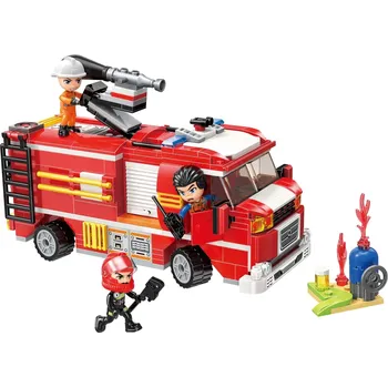 ostatní stavebnice Qman Mine City Fire Line 12012 Cisternová automobilová stříkačka