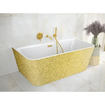 Vana Volně stojící vana VARYA Glam - zlatá - GLAM 01 - zlatá, Zlatá, 150 × 75 cm (VANVARYA150ZG1) HOPA