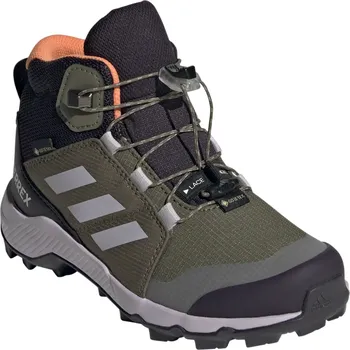 Dívčí obuv Dětské boty Adidas Terrex Mid Gtx K 2024 Velikost bot (EU): 28 / Barva: tmavě zelená