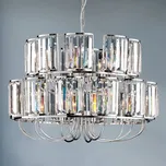 Orion Lustr Gstaad osazený křišťály K9 chrom, čirá 21 x 40 W - Doprava zdarma