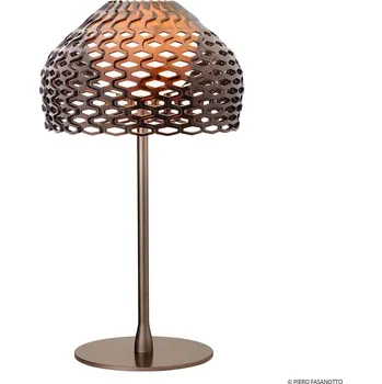 Lampička FLOS Tatou T stolní lampa se stmívačem, šedá - Ø noha 19,5 cm, výška stínidla 17,8 cm okrově šedá 1 x 70 W - Doprava zdarma