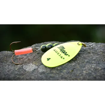 Umělá nástraha Rotační třpytka MEPPS Aglia Fluo 4 - Color: yellow