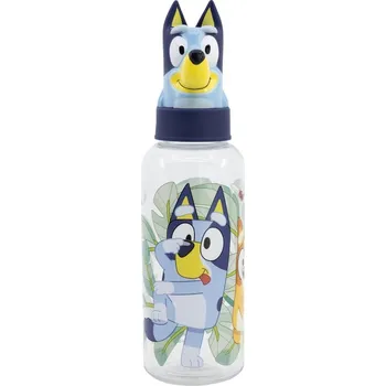 Láhev STOR Plastová 3D láhev s figurkou Bluey, 560ml, 10109
