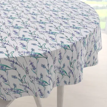 ubrus Teflonový kulatý ubrus TF-088 Levandule na bílém Ø 40 cm