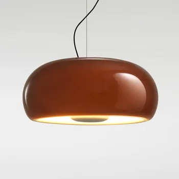 Závěsné svítidlo MARSET Vetra LED, Ø 43 cm, jantarová barva - Stříška - Ø 13 cm, výška 4,6 cm amber 1 x 16,28 W LED - Doprava zdarma