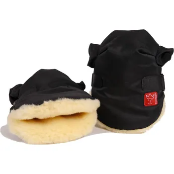 Cyklistické návleky KAISER Twooly kožešinové návleky na rukojeť Schwarz