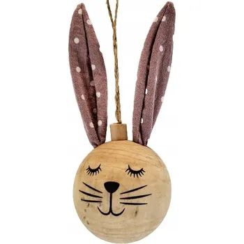 Velikonoční dekorace Velikonoční závěs z dřeva - zajíc