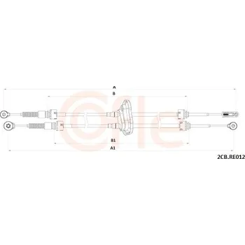 Tažné lanko, ruční převodovka, , COFLE, 92.2CB.RE012