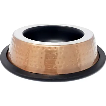 Miska pro psa PROFIZOO Miska nerezová protiskluzová široká 400 ml Měděná