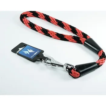Vodítko pro psa PROFIZOO Vodítko-ucho (14mm x 35cm) černo-červená
