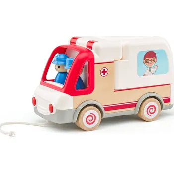 autíčko Woody Auto ambulance se zvuky a světlem