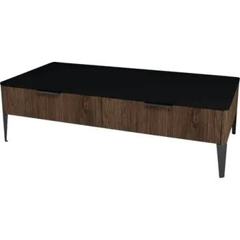 Koupelnový nábytek Koupelnová skříňka nízká Devo Lotos bronzová/černá 120 x 31 x 53 cm LF-SZS2SN120x31-F115