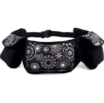 Ledvinka BELT-FLOWERS černá