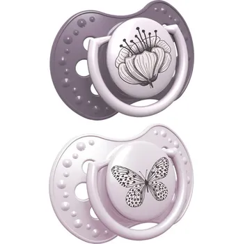 LOVI Šidítko silikonové dynamické Botanic dívka 6-18m 2ks