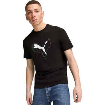 Dámské oblečení Puma ESS+ LOGO LAB Cat Tee PUMA Black 682858 01 M Velikost: L