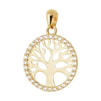 Přívěsek Přívěšek ze žlutého zlata strom života ZZ1199F + DÁREK ZDARMA