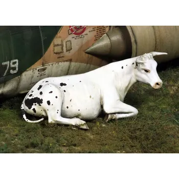 Plastikový model Royal Model 1/35 Cow lying down