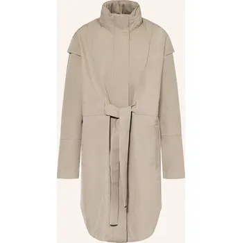 Dámský kabát Brgn Dámský Nepromokavý Plášť Monsun, černošedá, 34