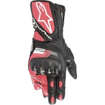 Moto rukavice Dámské rukavice na motorku Alpinestars SP-8 černo-bílo-růžové S