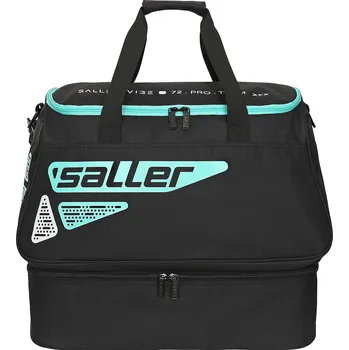 Sportovní taška Saller VIBE Taška s dvojitým dnem BARVA: 083 aqua zelená-černá Praktické dvojité dno pro snadné uspořádání