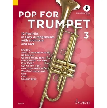 Pop For Trumpet 3 - 12 jednoduchch hit v prav pro trubku 1387239