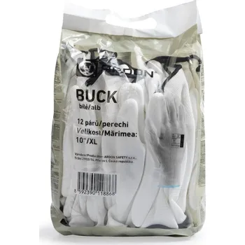 Pracovní oblečení ARDON Rukavice BUCK, maloobchodní balení, 12 párů AR9003/10 Bílá 10